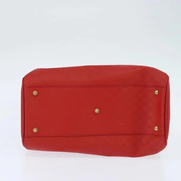 GUCCI Micro GG Canvas Boston Bag Red Gold - Picture 11 of 16